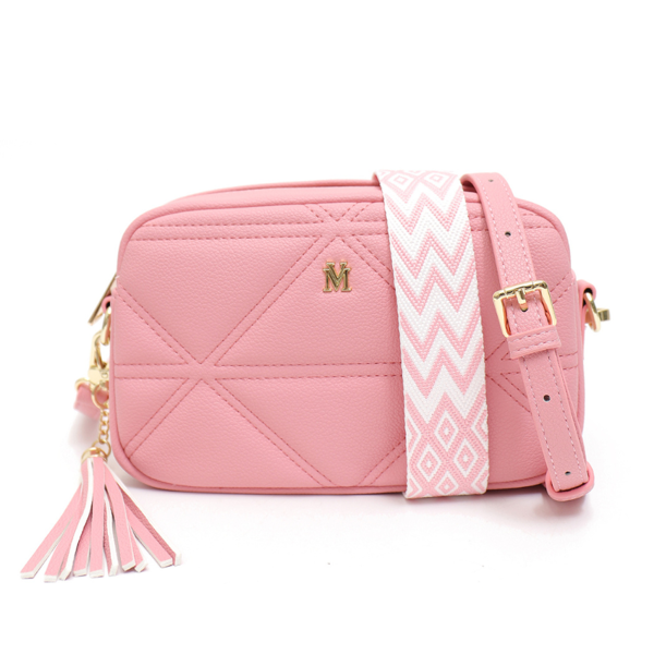 Vera May Amelia Vegan Leather Handbag | Pink available at The Honey Emporium