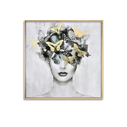 Butterfly beauty blushed canvas