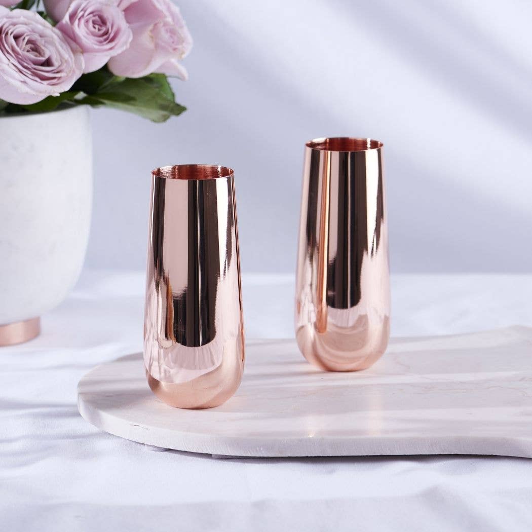 CLINQ | Stemless Champagne Flutes