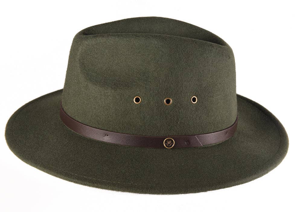 The RataTat Felt Hat - Forest Green