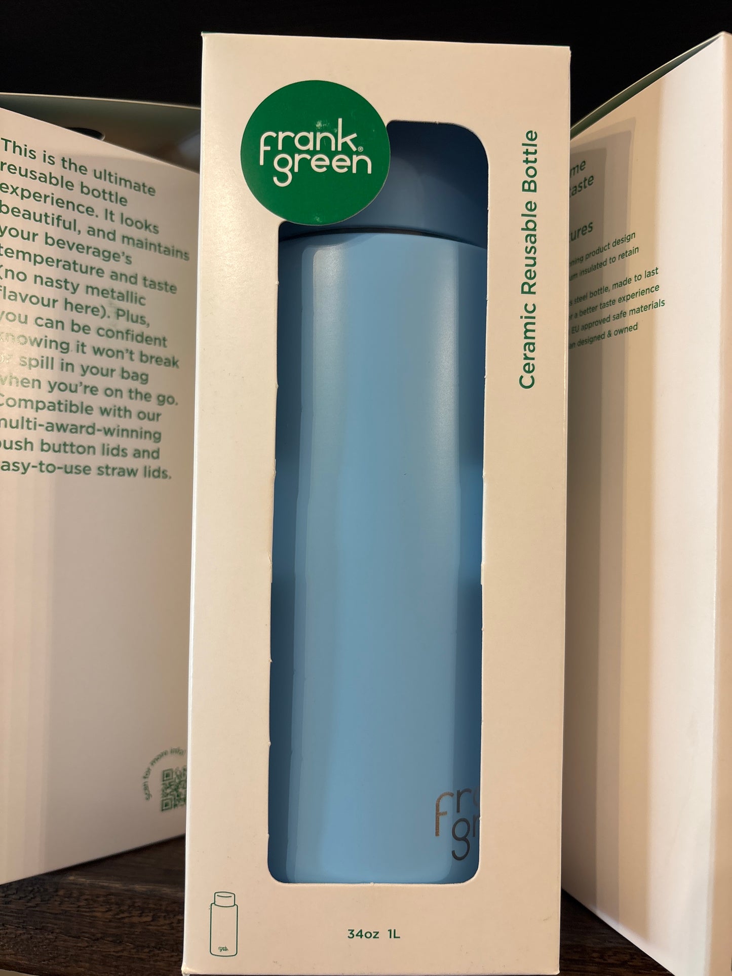 Frank Green Drink Bottle 1L | Sky Blue