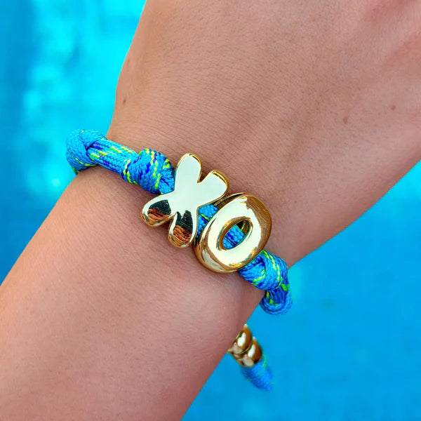 Mosk Melbourne XO Bracelet | Blue available at The Honey Emporium