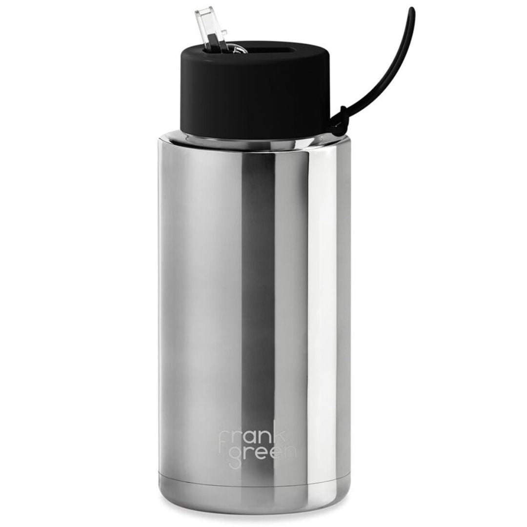 Frank Green Drink Bottle 1L | Limited Edition Silver