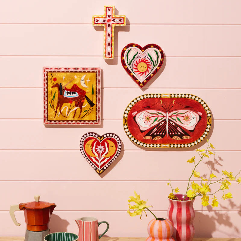 Jones & Co Fable Pink Small Cross available at The Honey Emporium