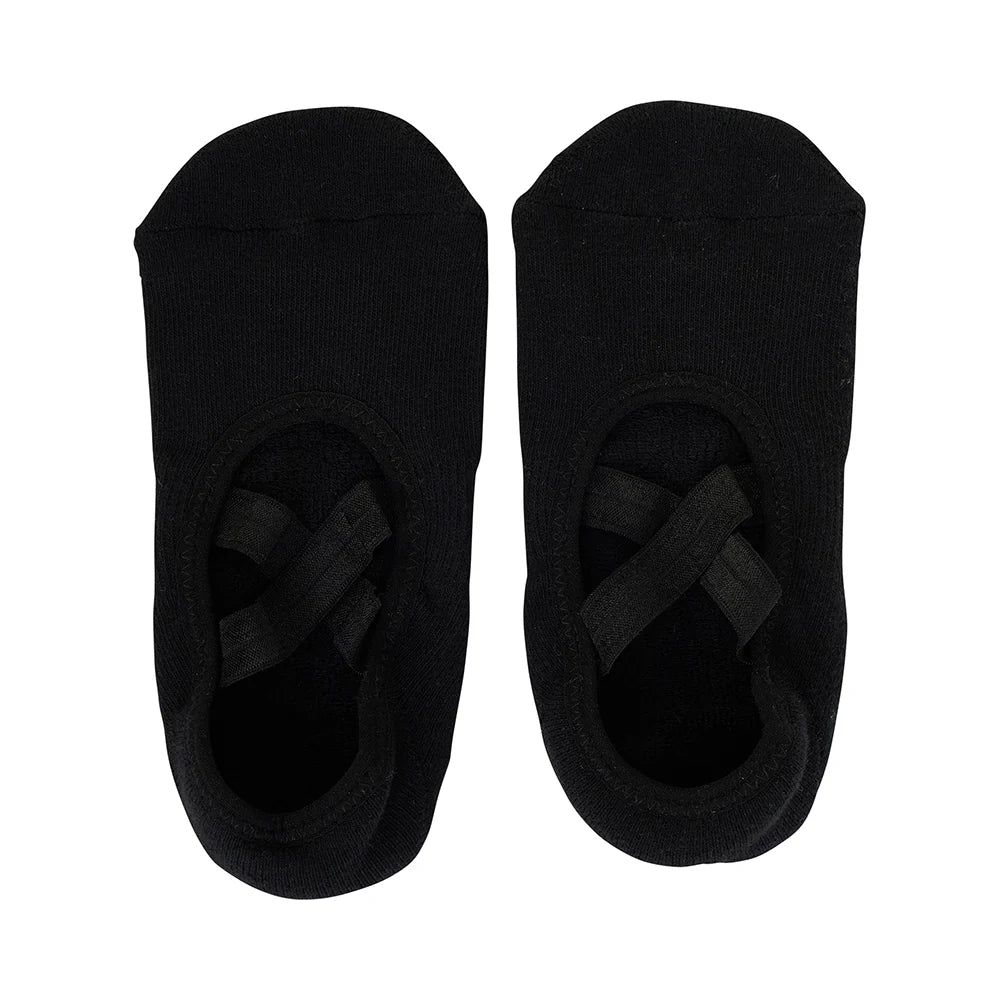 Annabel Trends Non-Slip Pilates Socks in Black available at The Honey Emporium