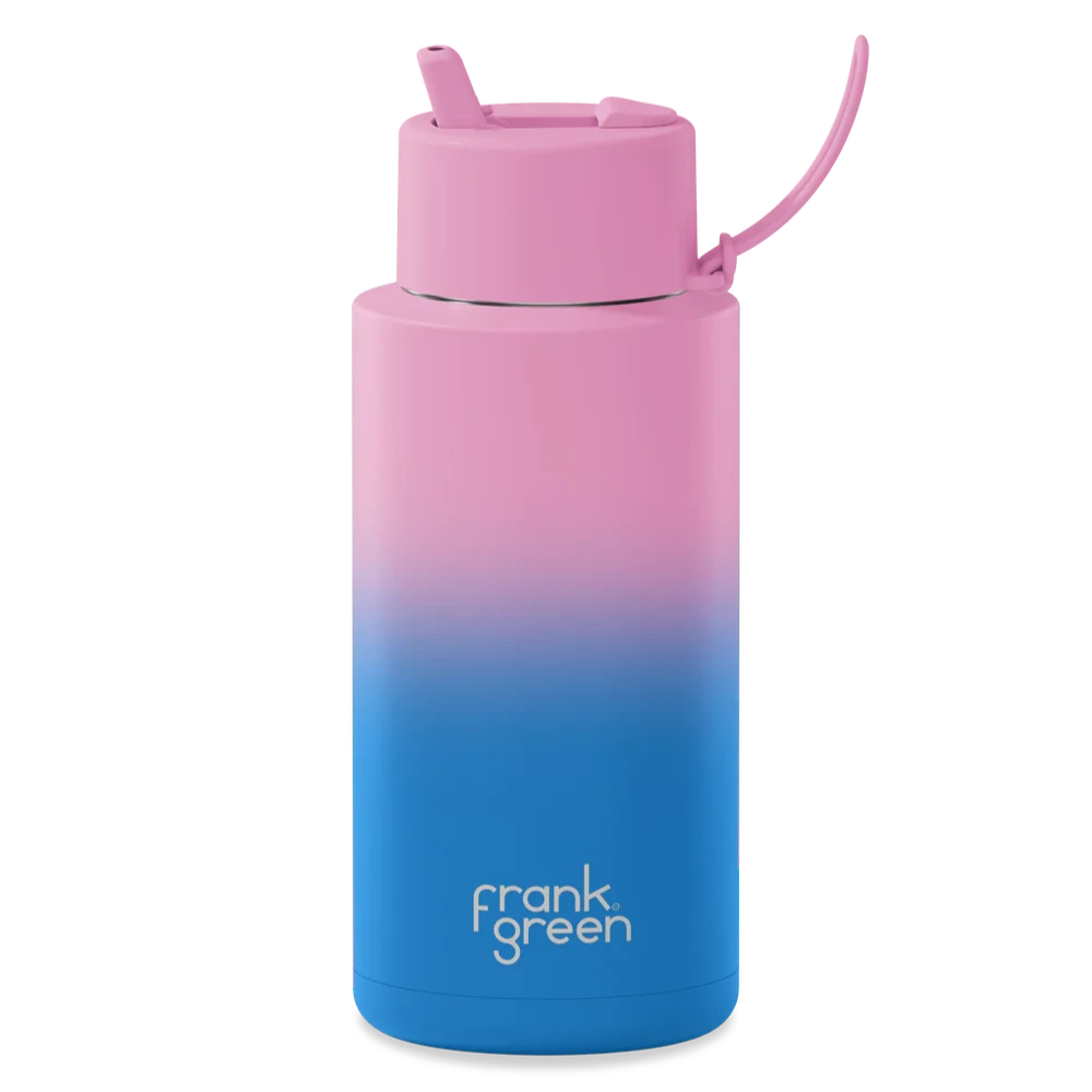 Frank Green Gradient Ceramic Reusable 1L Bottle in Wild Orchid available at The Honey Emporium