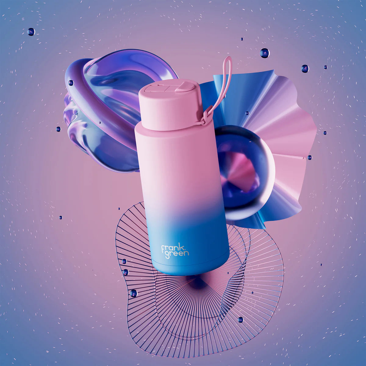 Frank Green Gradient Ceramic Reusable Drink Bottles in Wild Orchid available at The Honey Emporium