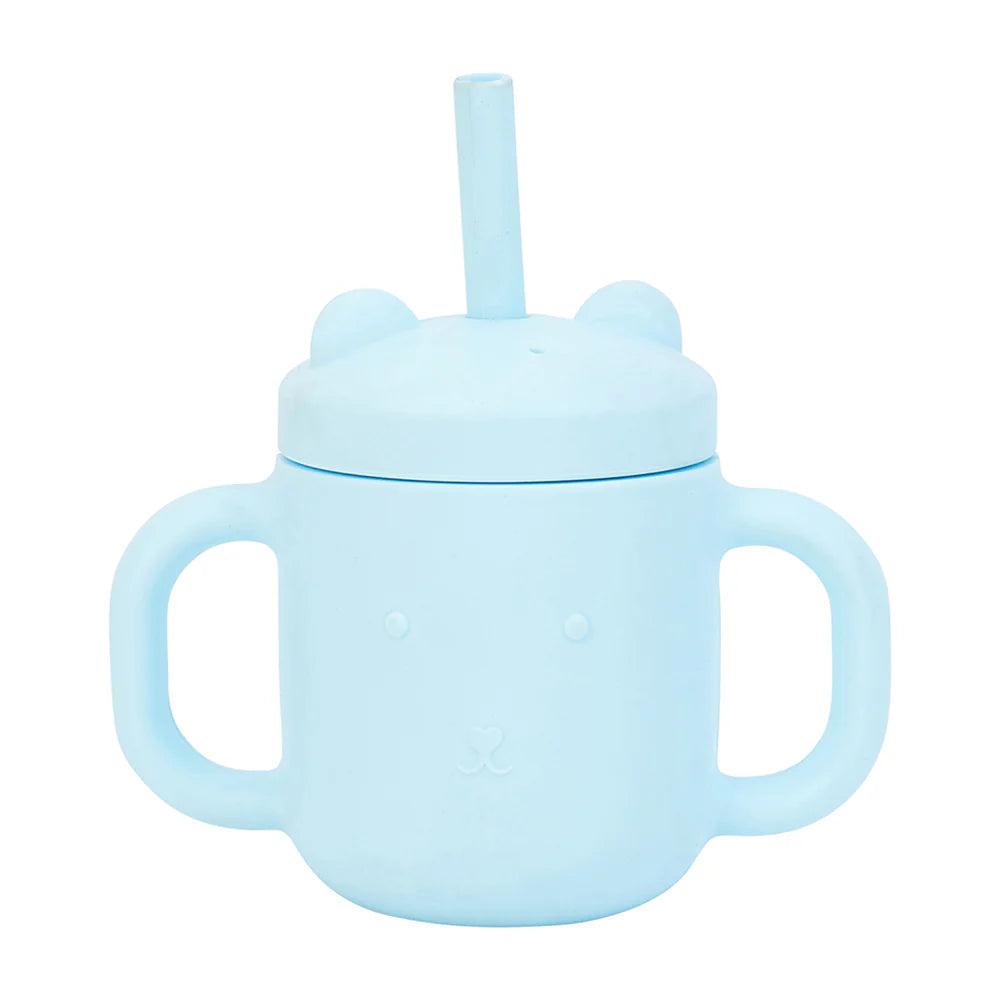 Mini Sippi Bear with Handles | Iced Blue