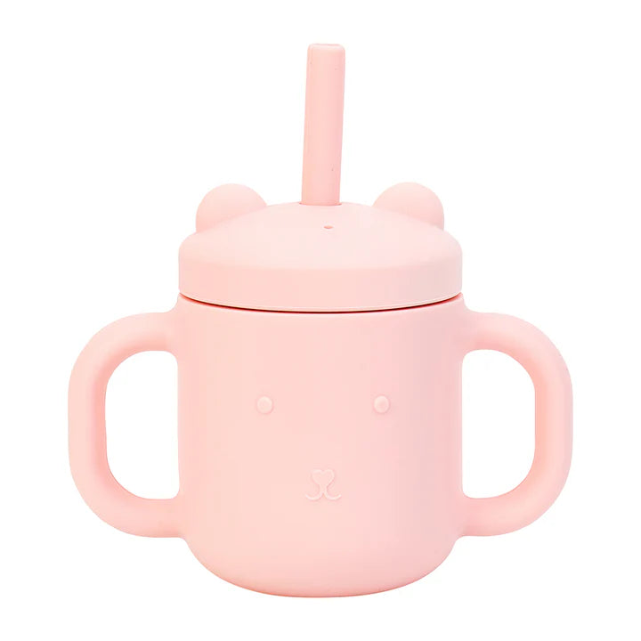 Mini Sippi Bear with Handles | Blush Pink