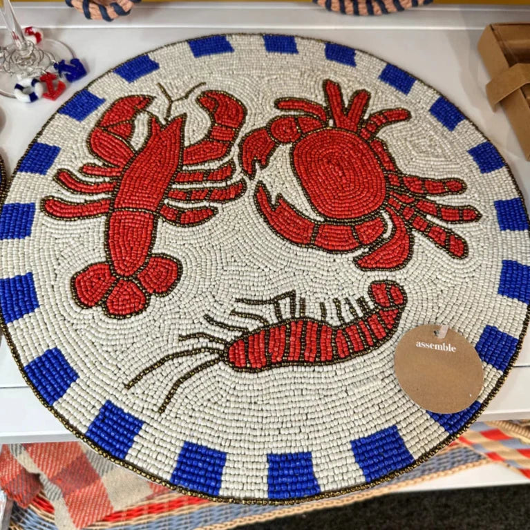 Coast to Coast Beaded Placemat | available at The Honey Emporium