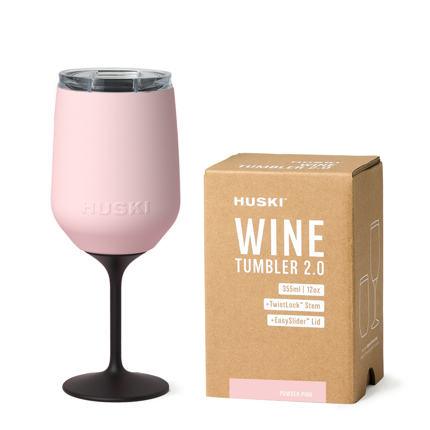 Huski Wine Tumbler 2.0 | Powder Pink available at The Honey Emporium