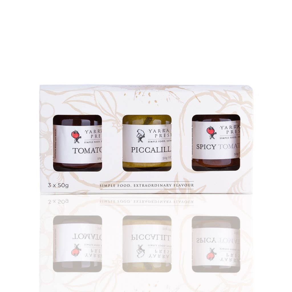 3 x 50g Chutney / Pickle / Relish Gift Box | Mixed Flavours