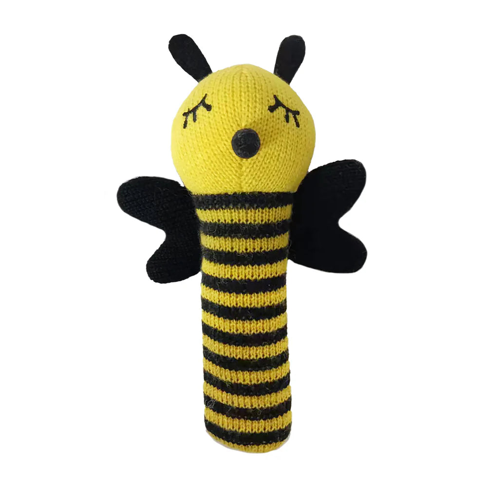 Knit Rattle Bumble Bee