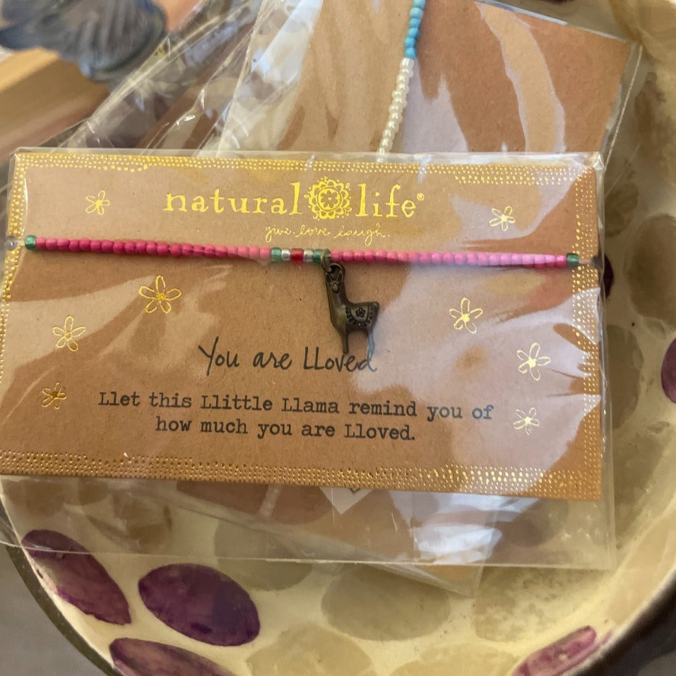 Natural Life Giving Bracelet | Llama available at The Honey Emporium