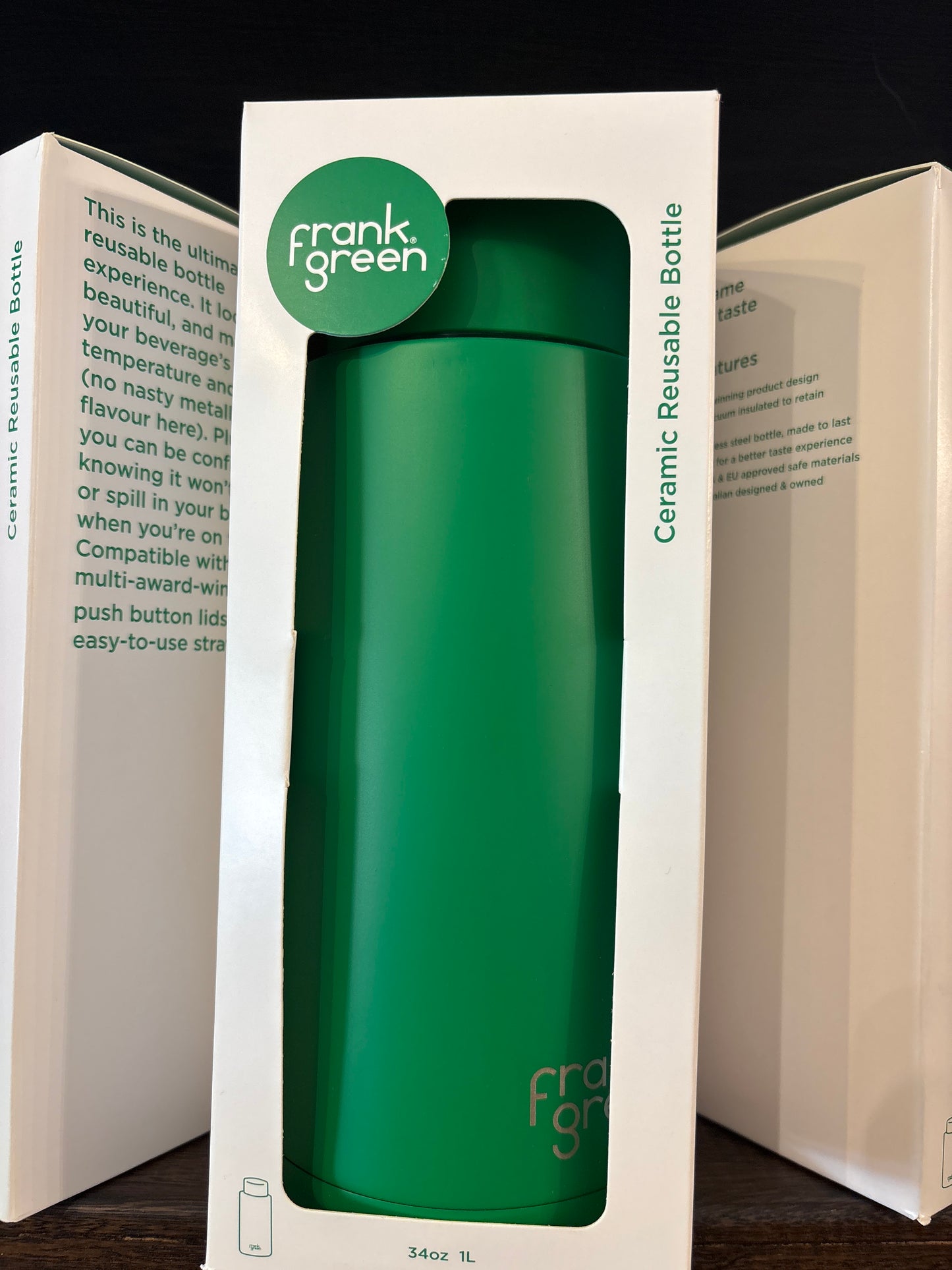 Frank Green Drink Bottle 1L | Evergreen