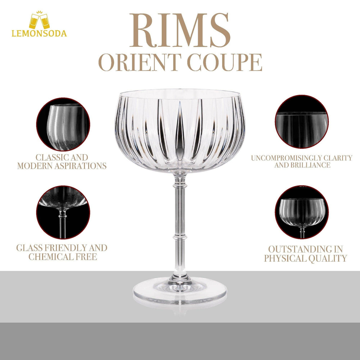 Rims Orient-Coupe Wine Glasses - (355 mL / 12 fl. oz) (1pc)