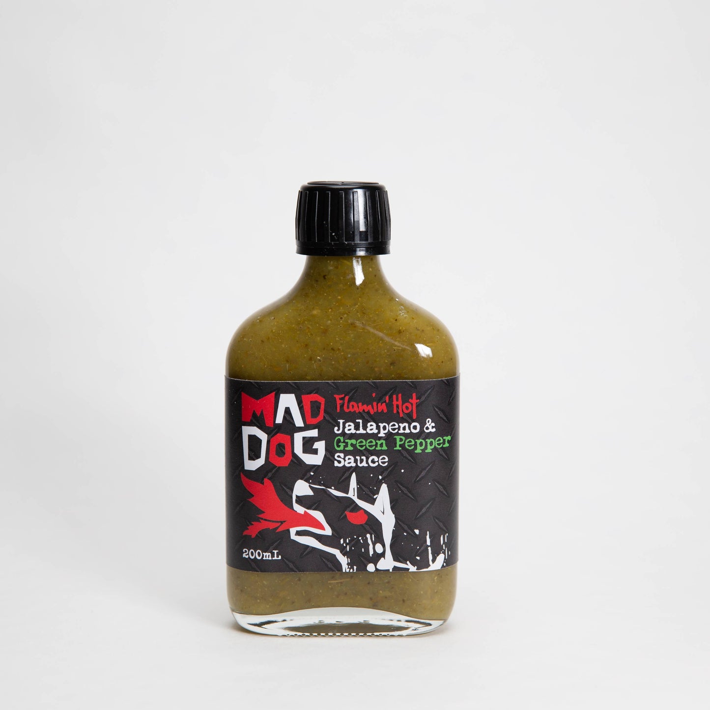 Mad Dog Flamin' Hot Jalapeno & Green Pepper Sauce 200ml