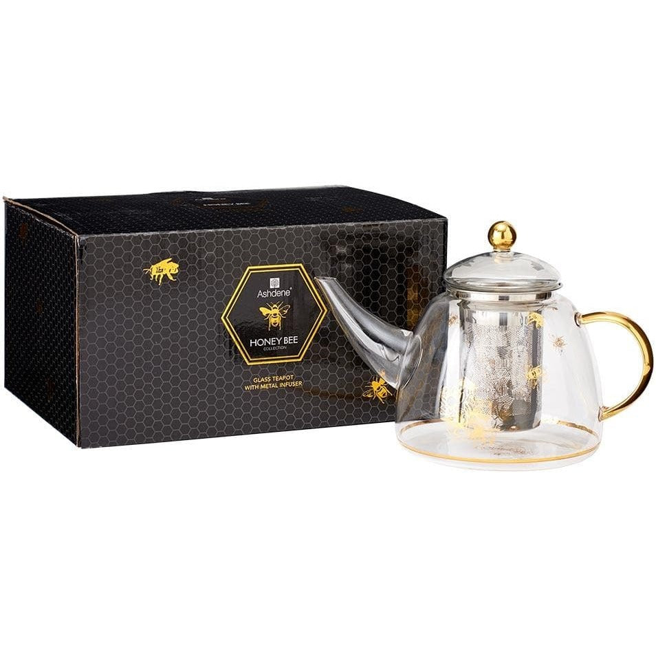 Ashdene Honey Bee Glass Teapot available at The Honey Emporium