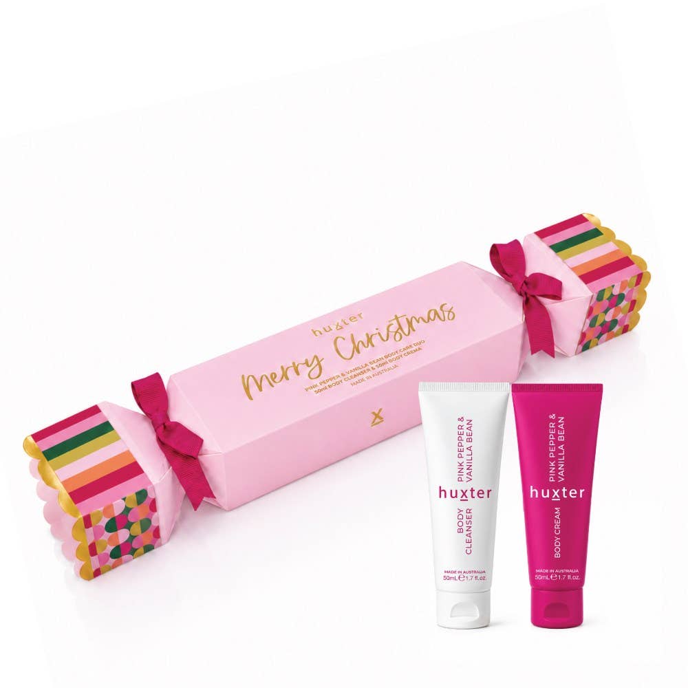 Body Care Duo Bon Bon - Adorned Xmas - Pink Pepper & Vanilla Bean (Inc. 50ml Body Cleanser & 50ml Body Cream