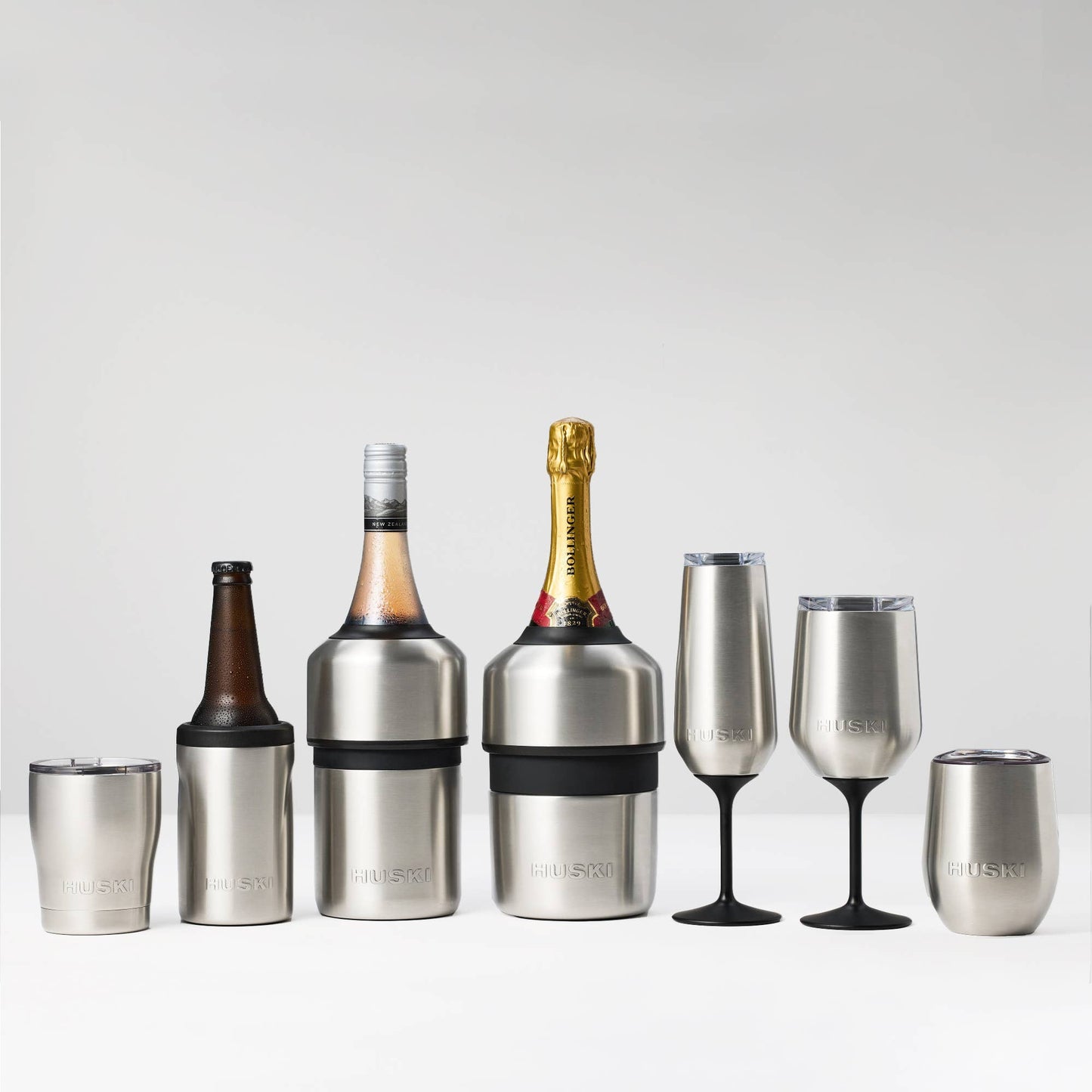 Huski Champagne Cooler in Black available at The Honey Emporium