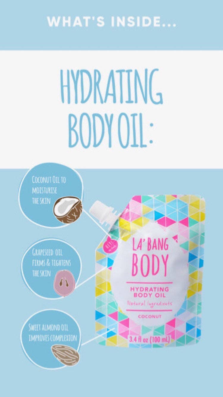 La'Bang Body Nourish Me Hydrating Body Oil | Strawberry