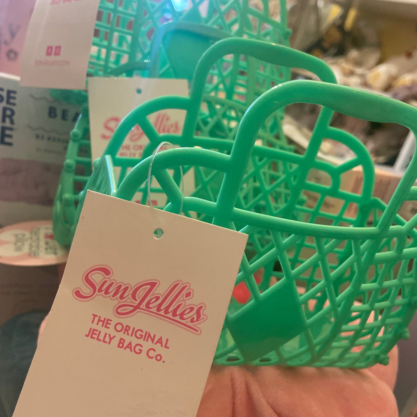 Sun Jellies | Mini Retro Bag Green available at The Honey Emporium