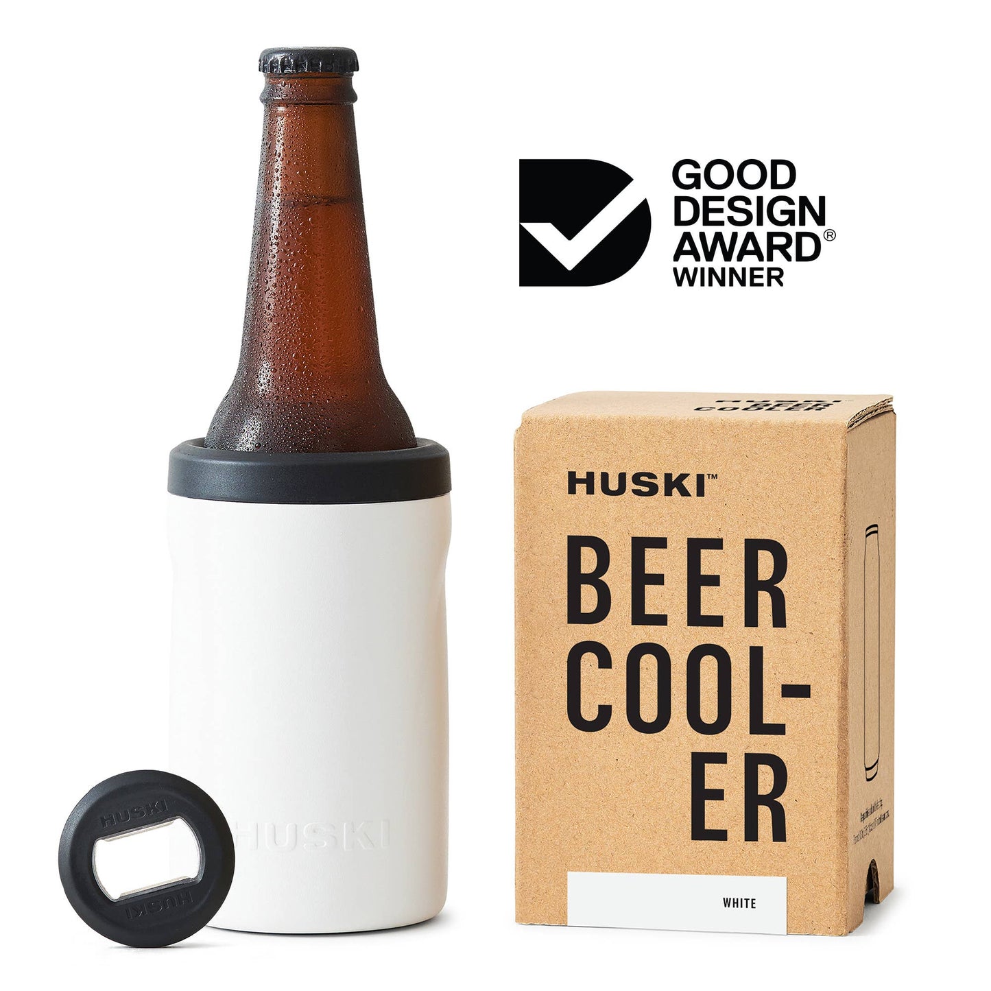 Huski Beer Cooler 2.0 | White available at The Honey Emporium