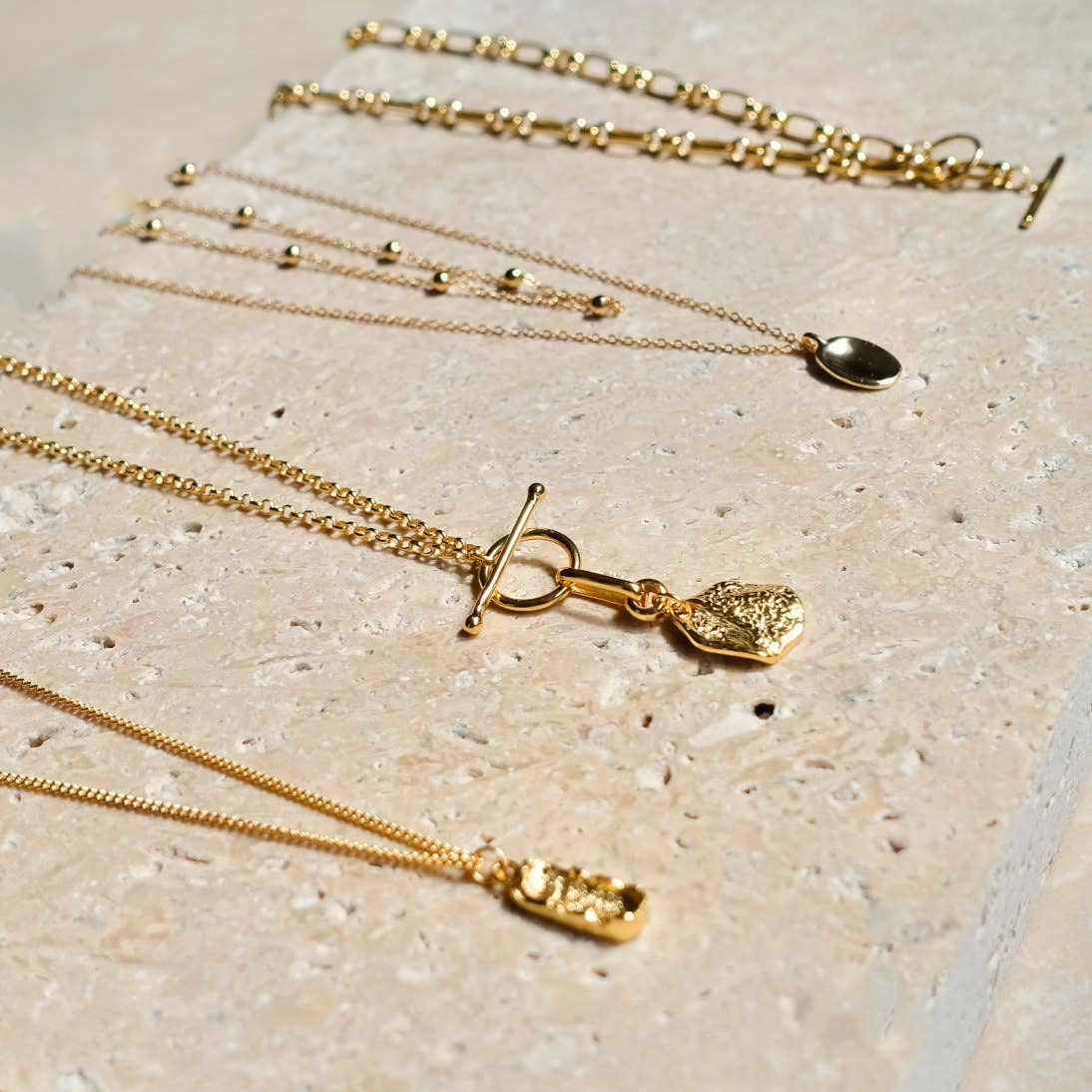 Midas Double Chain Necklace 18k Gold