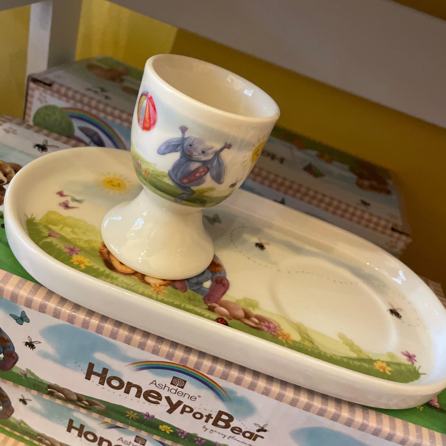 Jemma and Ellie Plate & Egg Cup Set