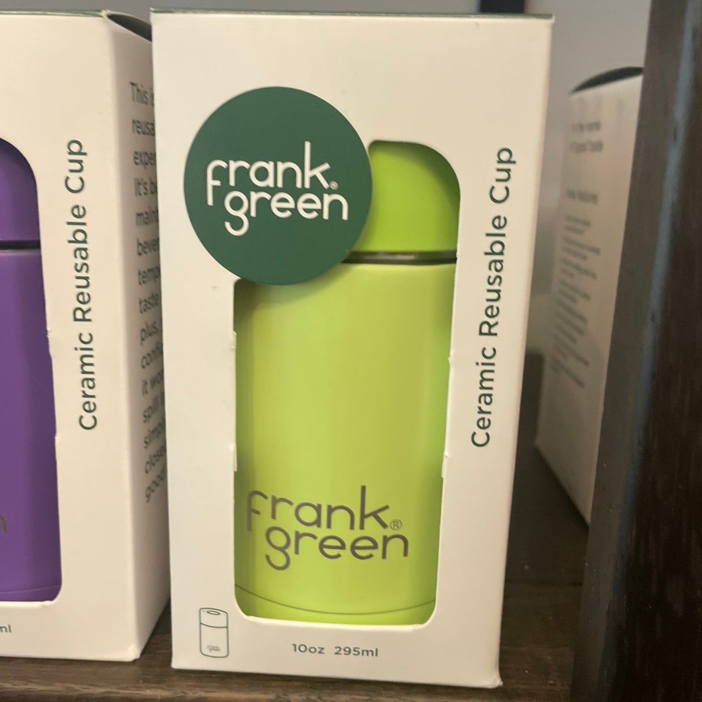 Frank Green Push Button Reusable Cup | 295ml Pistachio available at The Honey Emporium