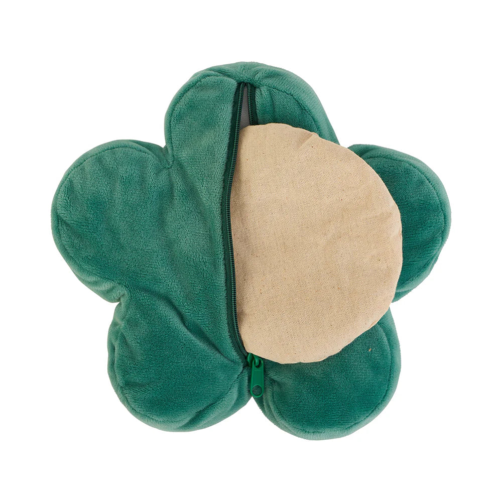 Annabel Trends Flower Heatable Pillow | Green available at The Honey Emporium