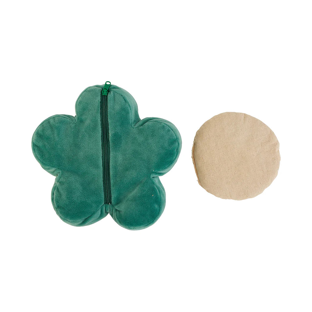 Annabel Trends Flower Heatable Pillow | Green available at The Honey Emporium