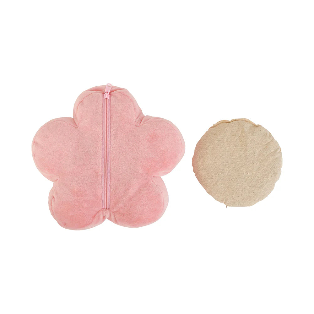 Annabel Trends Flower Heatable Pillow | Pink available at The Honey Emporium