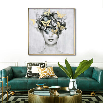 Butterfly beauty blushed canvas
