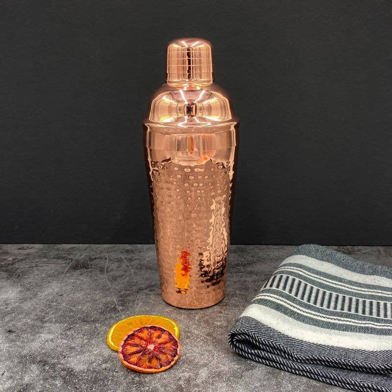 CLINQ Hammered Copper Cocktail Shaker available at The Honey Emporium