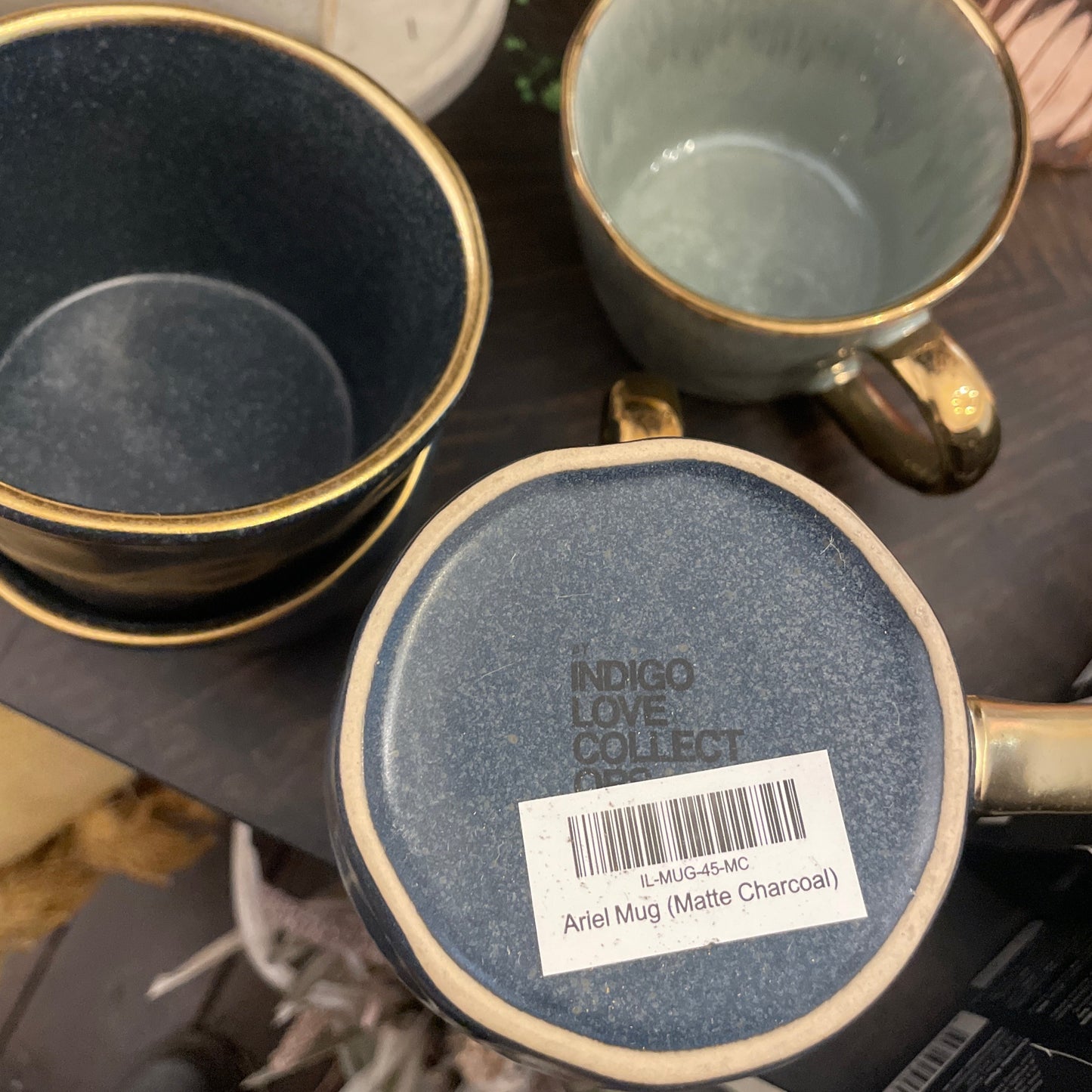 Husk Ariel Mug | Matte Charcoal available at The Honey Emporium