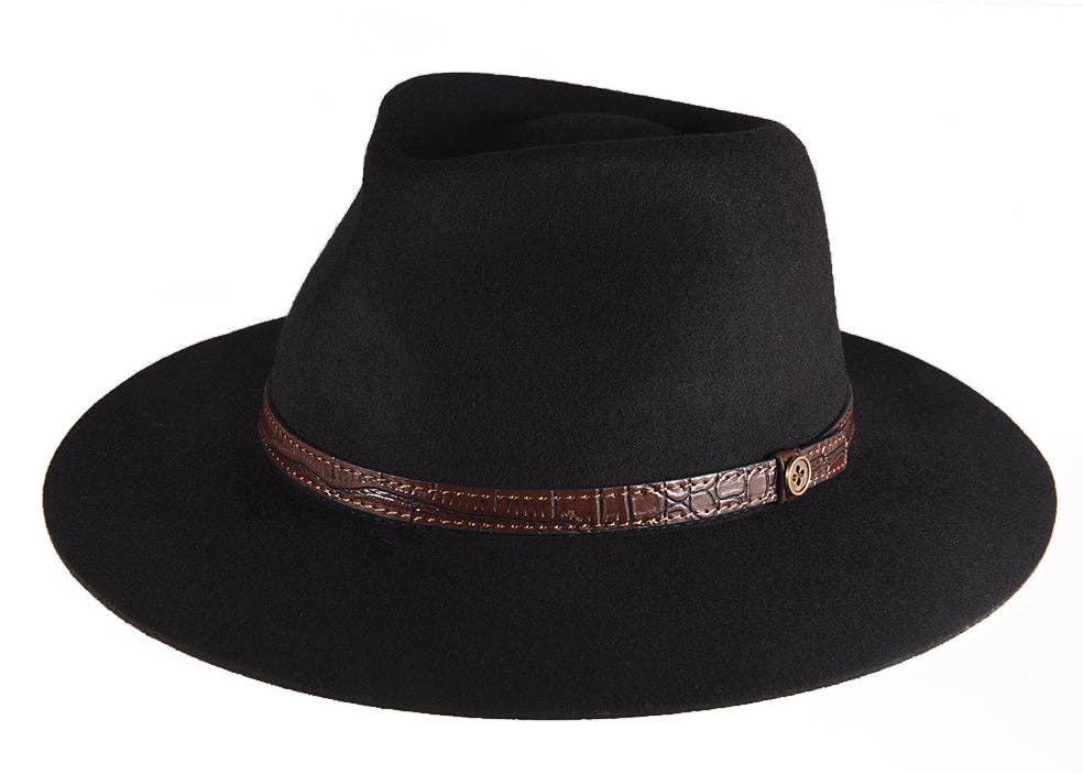 THe DiNgo Felt Hat - Black