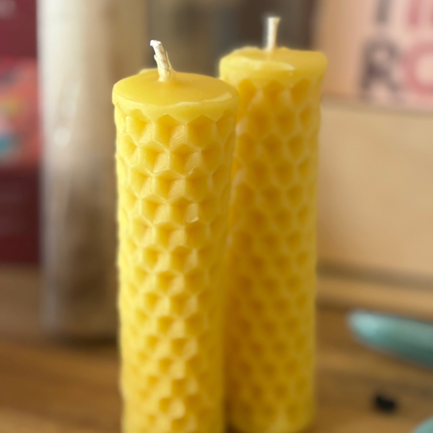 Pure Beeswax Handcrafted Pillar Candles