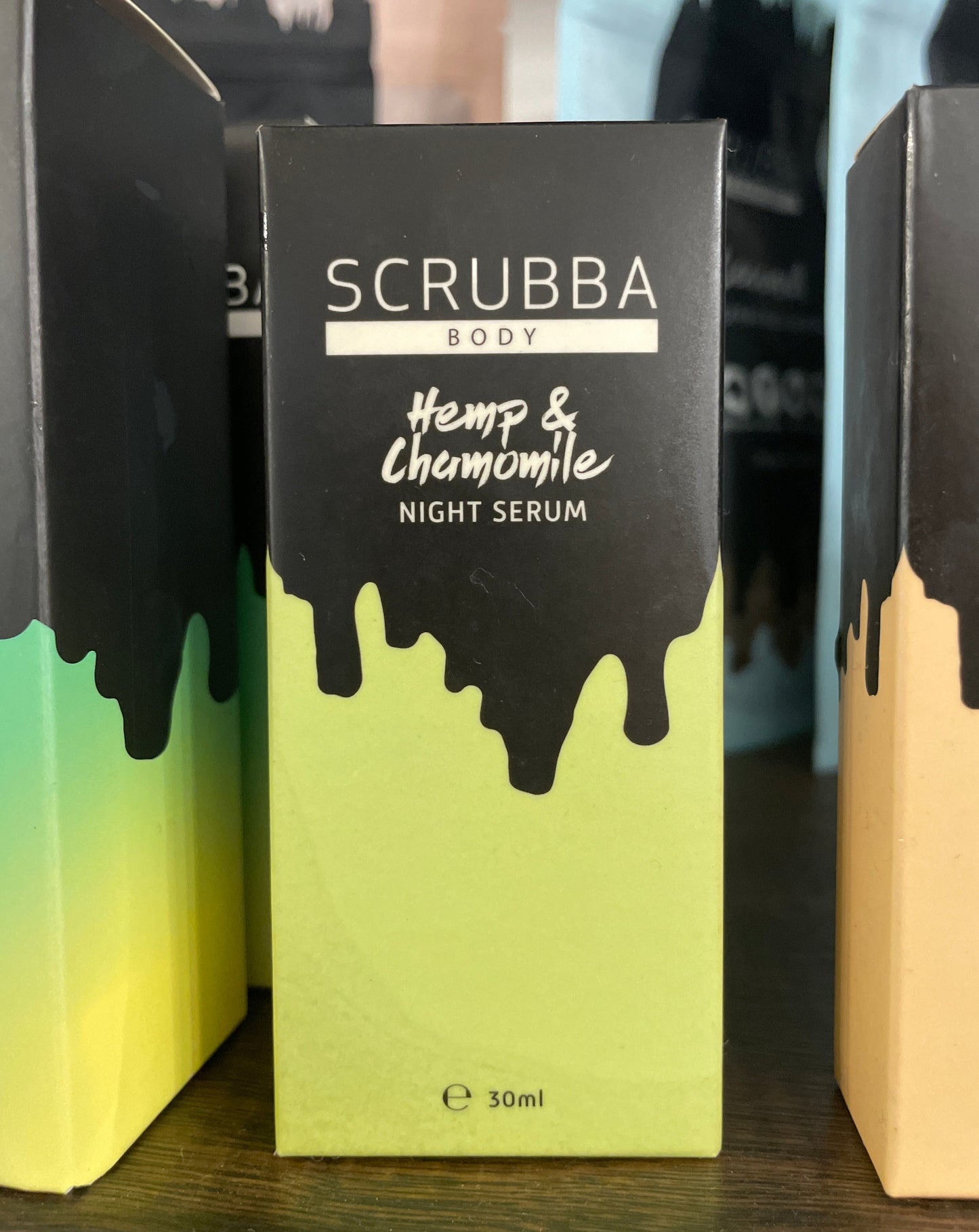 Scrubba Body Night Serum | Hemp and Chamomile available at The Honey Emporium