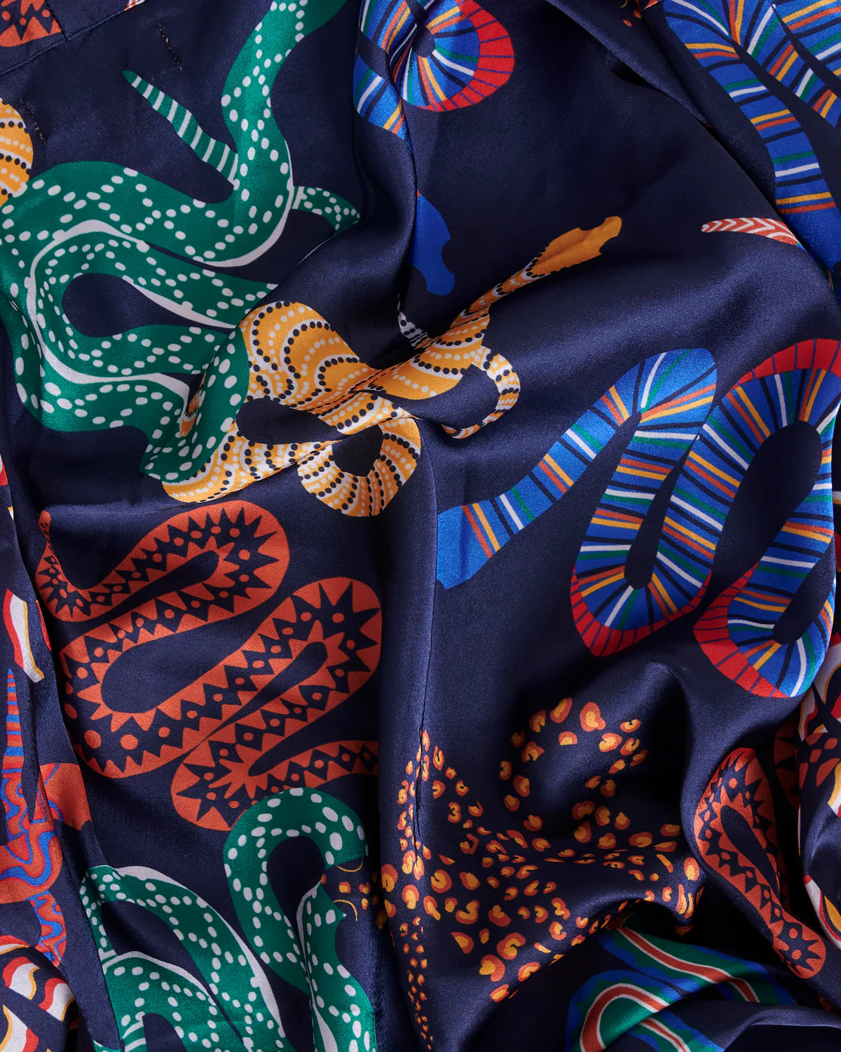 Kip&Co Snake Pit Satin Robe available at The Honey Emporium