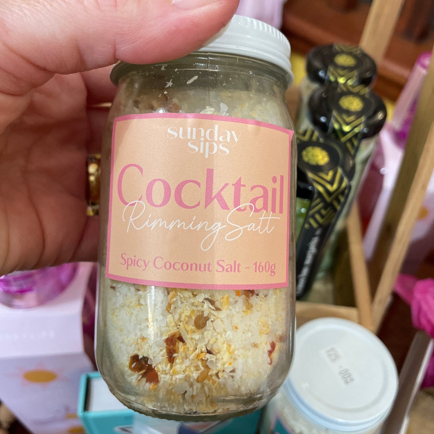 Sunday Sips | Spicy Coconut Rimming Salt available at The Honey Emporium