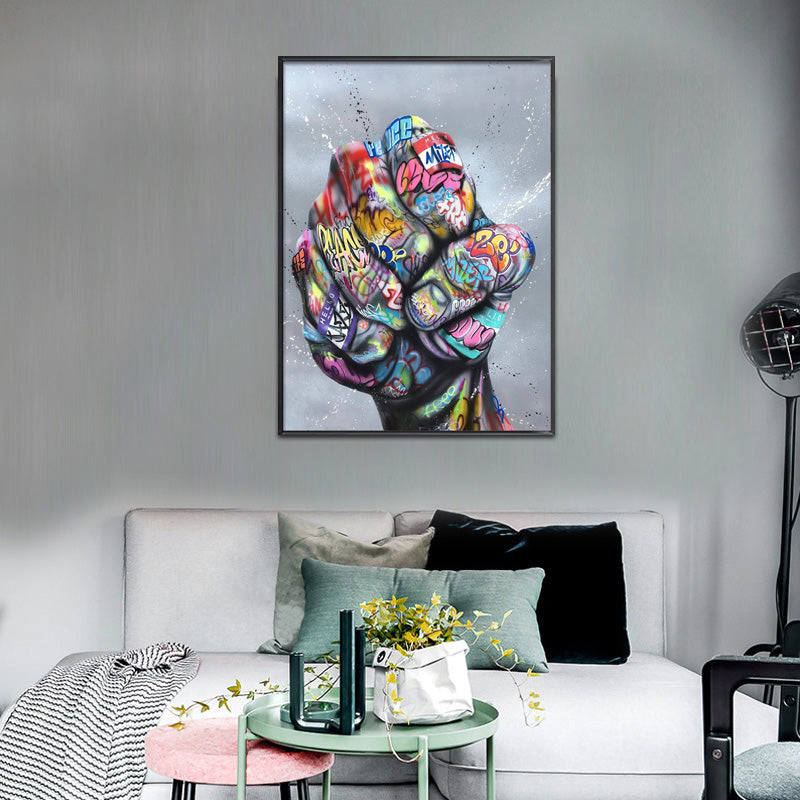 Street Art Fist Cavas Print