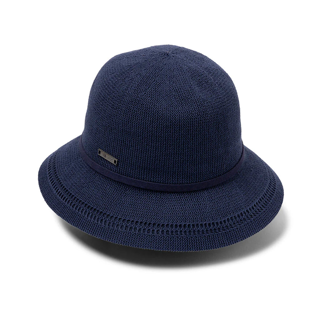 Lydia Cloche Hat | Navy available at The Honey Emporium