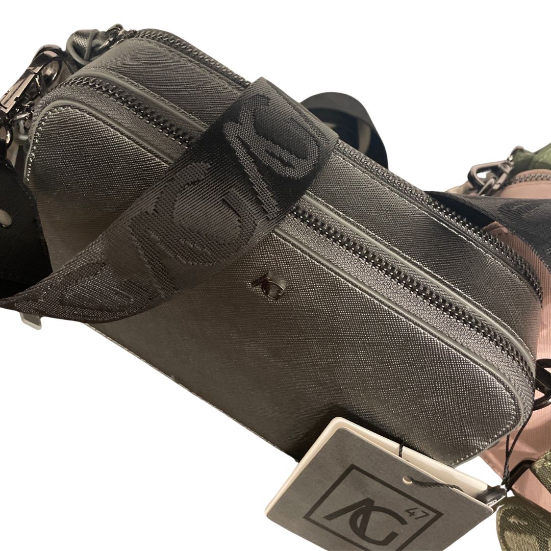 AG47 Emma Cross Body Bag in Silver available at The Honey Emporium