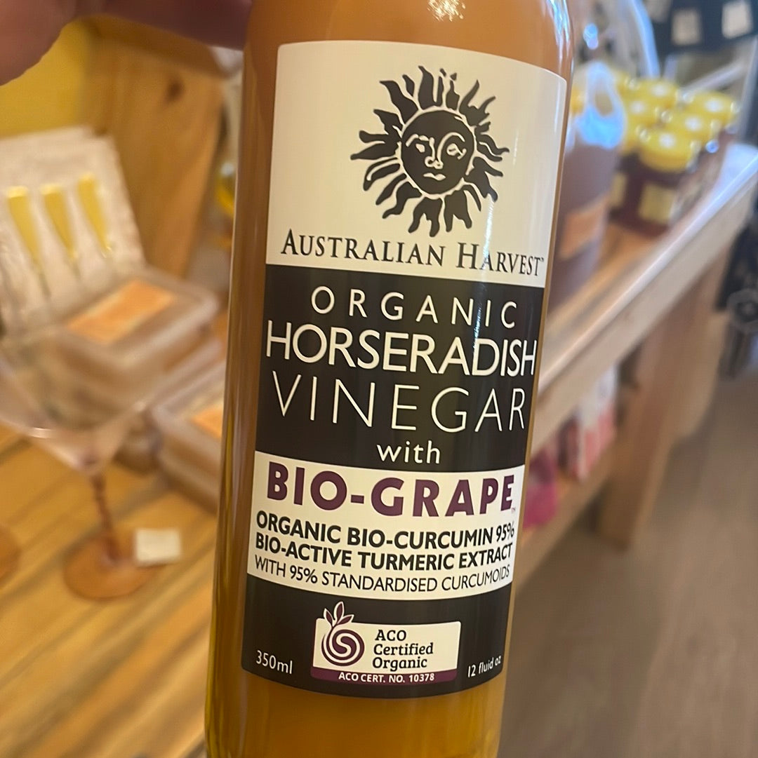 Australian Harvest Organic Horseradish Vinegar | 350ml available at The Honey Emporium