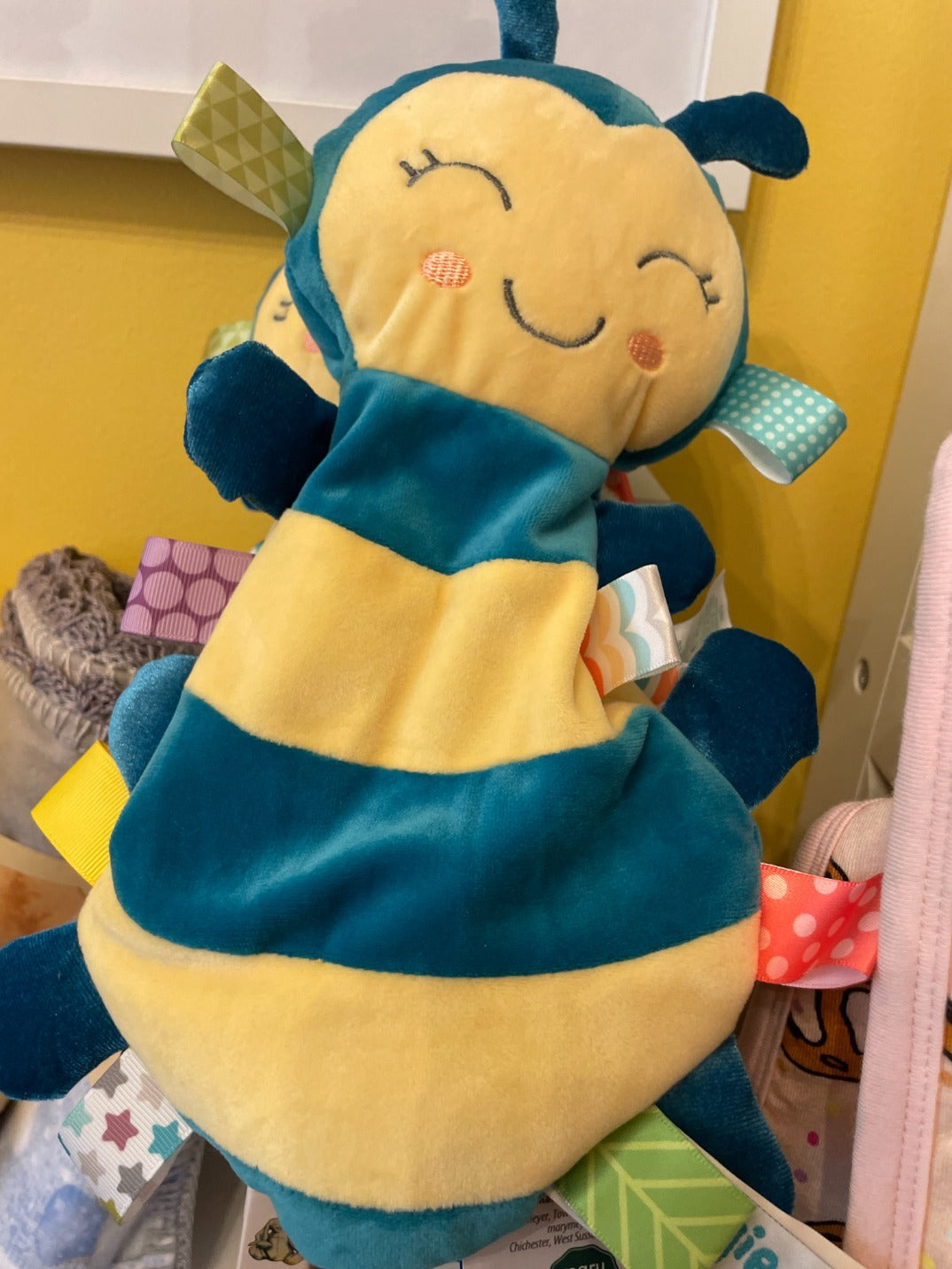 Mary Meyer Fuzzy Buzzy Bee Lovey available at The Honey Emporium