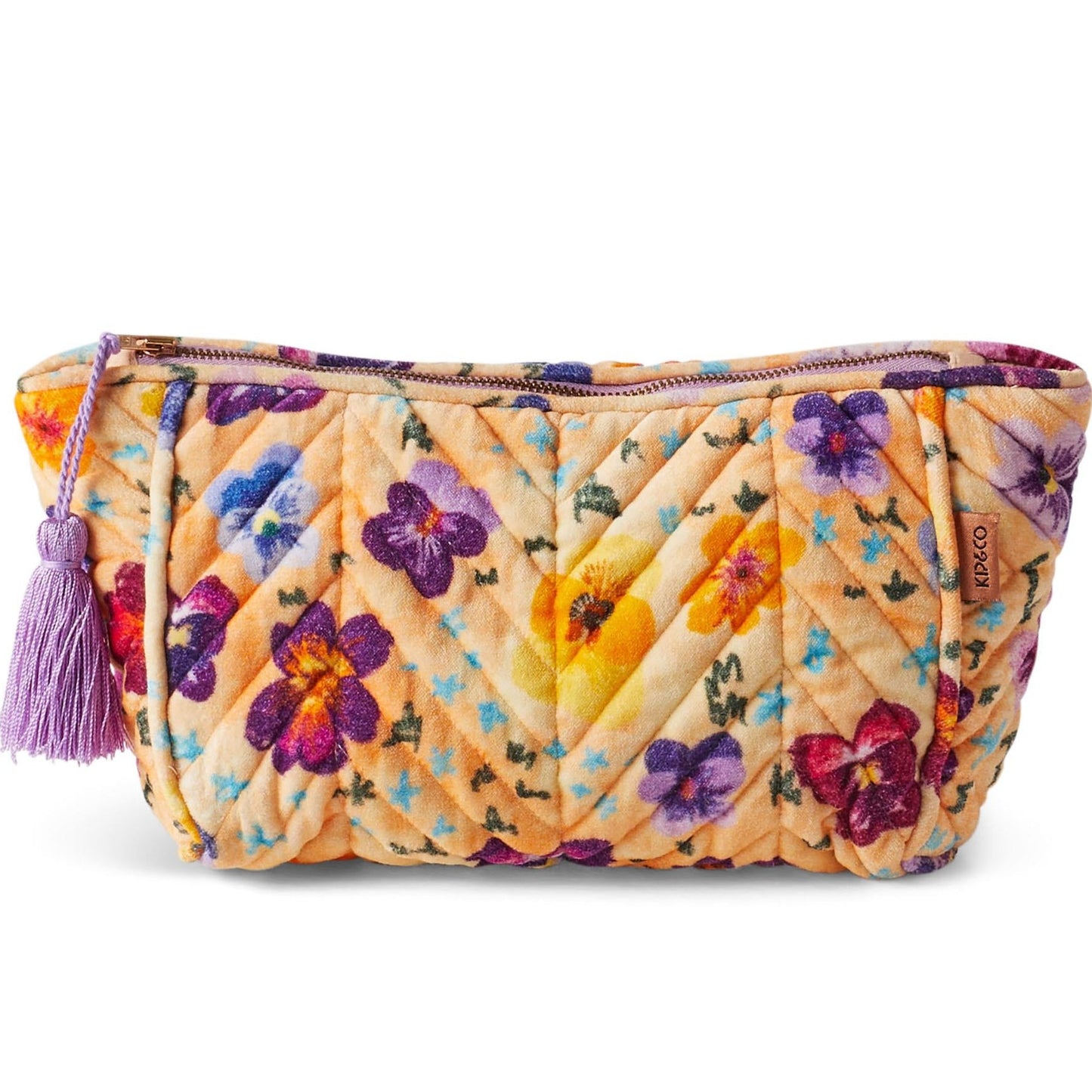Kip&Co Toiletry Bag | Pansy Velvet available at The Honey Emporium