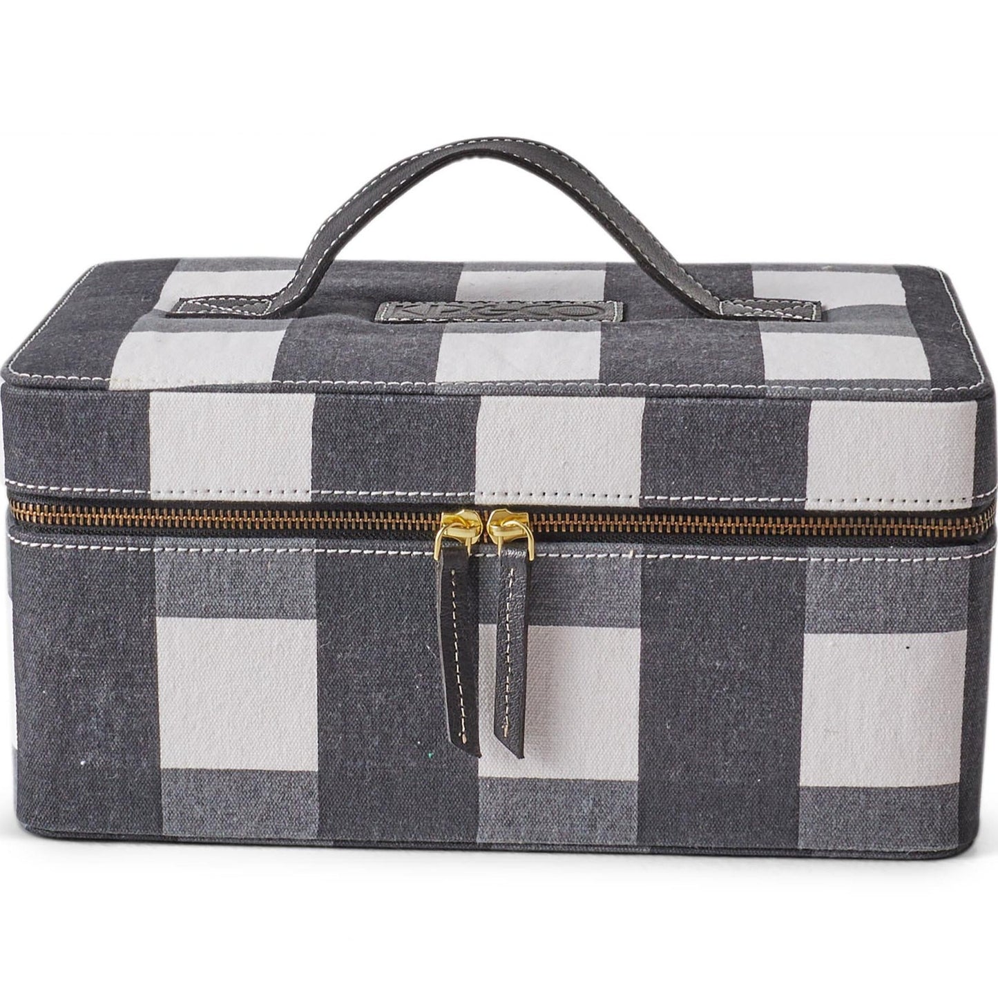 Kip&Co Toiletry Case | Black & White Gingham available at The Honey Emporium