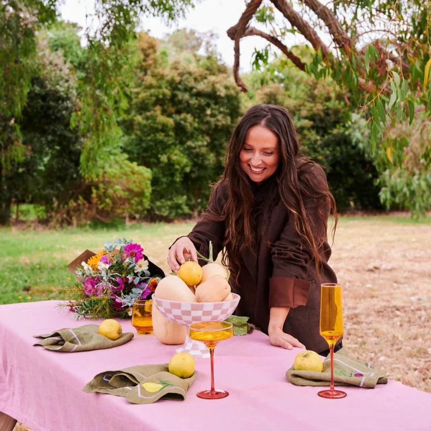Kip&Co Champagne Glass 2 Piece Set | Tropical Punch available at The Honey Emporium