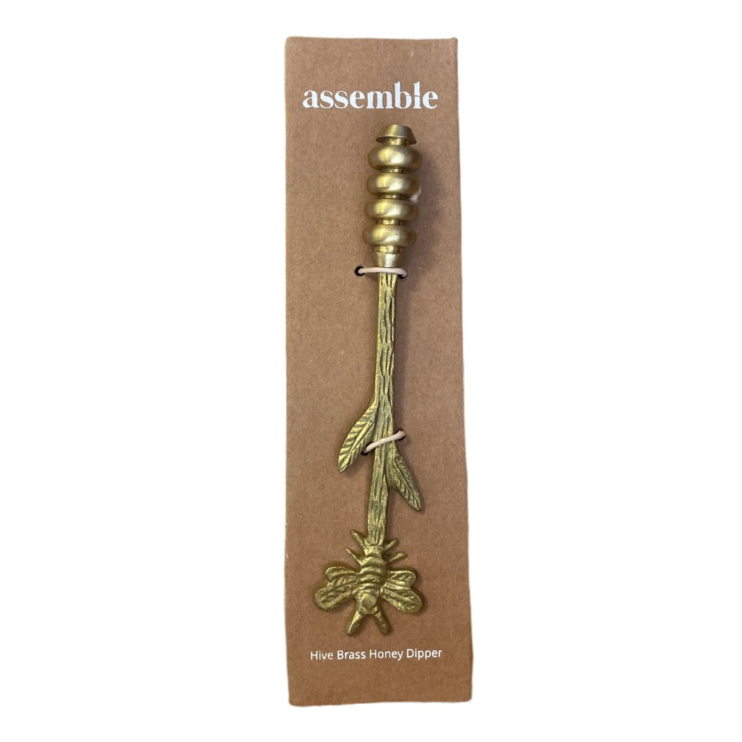 Assemble Hive Brass Honey Dipper available at The Honey Emporium